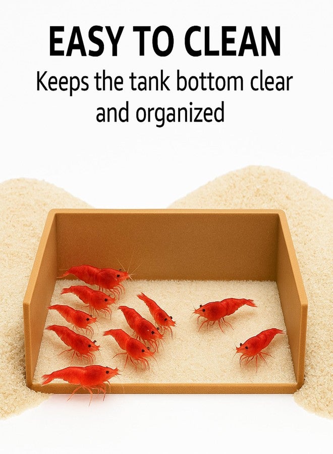 CTWPets Aquarium Feeding Barrier - Substrate Retention Wall for Shrimp, Snail & Pleco | Bare Bottom Cove for Easy Feeding & Cleanup (Black) - Image 4